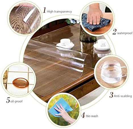 Прилагодено чиста винил тавало за заштита на водоотпорен/правоаголник на масло од правоаголник пластична транспарентна табела за листови, супер