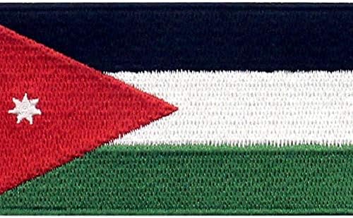 Ембао Jordanордан Флеј Патче извезена Национална морална апликација железо на шиење на јорданскиот амблем