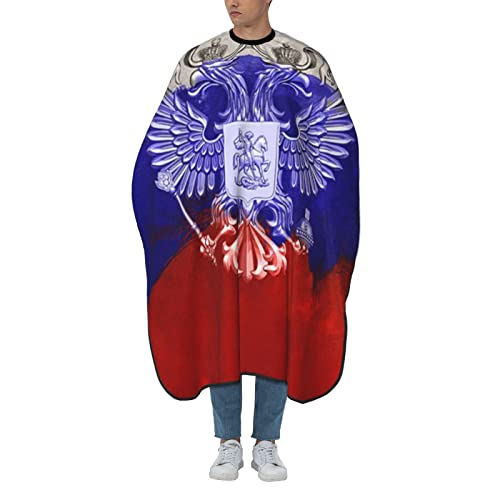 Ретро Русија Знаме Амблем 3д Печатење Професионален Бербер Кејп Коса Сечење Фризерски Салон Кејп Фризерски Престилка 55 Х 66