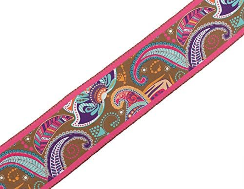IBA IndianBeautifulart Black Artistic Paisley Ribbon Trim Tape Taber Laces за занаети печатени кадифени трим 9 дворови додатоци за шиење 2