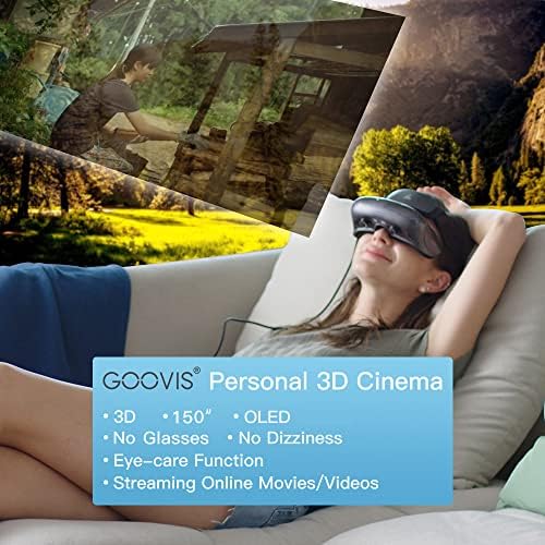 GOOVIS Lite Со Случај - 3d HD Слушалки OLED Очила Дисплеј, Вграден Во Прилагодување Хиперопија &засилувач; Миопија Леќа Компатибилен