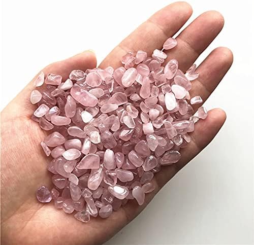 Ruitaiqin shitu 50g 5-7mm природен розов кристален чакал роза кварц кристал чакал камени карпи чипови среќно заздравување на природни