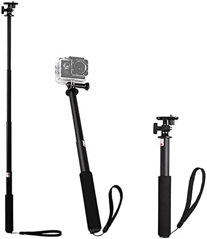 Wocoyozpg Selfie Stick Mobile Phoble Sports Camera Selfe Stick 1/4 Интерфејс Соодветна FO акција камера за штанд за паметни телефони