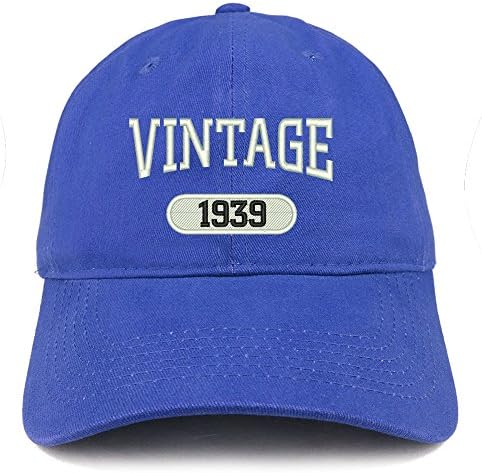 Трендовски продавница за облека Гроздобер 1939 година извезена 84 -ти роденден Опуштено памучно капаче