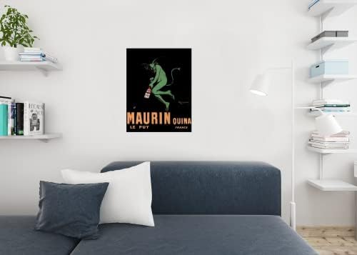 Леонато Капиело Маурин Квина Квина Апертиф Зелен ѓавол Гроздобер рекламирање печати кул wallид декор за уметнички постер 24x36