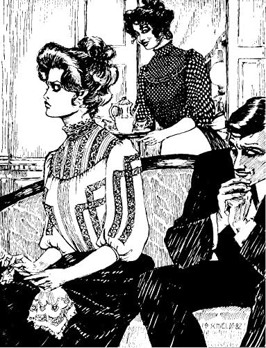 Девојка за девојчиња Gibson Gibson 205 Висока јака дами кошула топ 1900 -тина шема за шиење на репродукција на фолквеар205