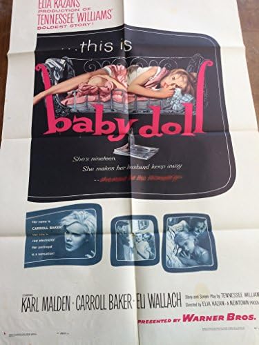 Бебе кукла Оригинален постер од 1954 година, Керол Бејкер, Ели Валач, Карл Малден