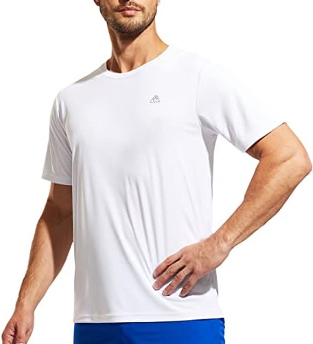 Маички со кратки ракави за маж во Хаимонт, влага за влага што работи со атлетски перформанси полиестерски кошули врвни тела