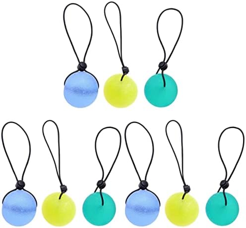 Besportble 3 парчиња со топки вежбаат портокал, заштита жолт стискање за засилување на опрема за зајакнување на зглобовите јајца од јајца декомпресија