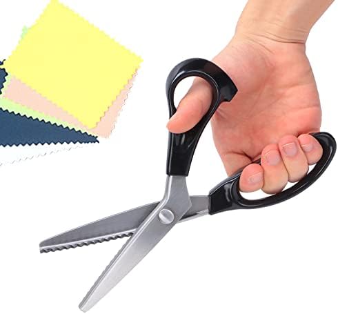 Шиење розова ножици, брановидни засилени ножици на ножици чипка чипка DIY хартија работ на триаголни заби ножици за розови ножици цик -Zag