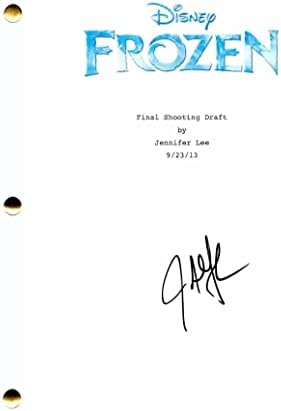 Athонатан Гроф потпиша автограм замрзнато комплетно филмско сценарио - глуми Идина Менцел, Кристен Бел, oshош Гад