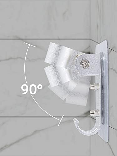 Држач за глава за туширање Силен леплива леплива заграда за прицврстување на wallидот Прилагодлив држач за стапче за туширање со две