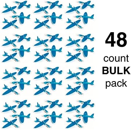 Ајкула Едрилица-Играчки - 48 Парчиња Лесен Едрилица Авиони за Момчиња &засилувач; Девојки | Поединечно Спакувани Летање Авиони | Забава Роденден