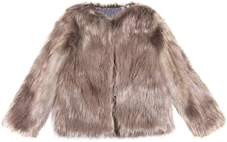 Narhbrg женски гроздобер мечето исечена зимска надворешна облека Faux Fur Bute Долг ракав јакна