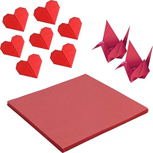 Оригами Хартија 50 парчиња Црвена Праска Срца Оригами Хартија 50 парчиња Црвена Праска Срца Оригами хартија 50 парчиња Црвена