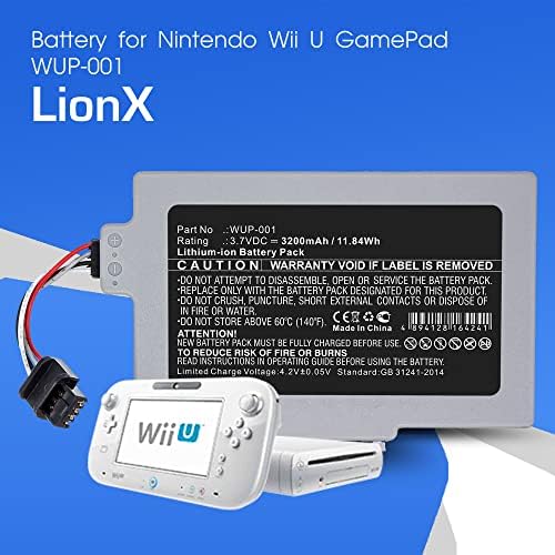 Батерија за Nintendo Wii U GamePad WUP-001 WUP-001 3200mAh / 11.84Wh Lionx