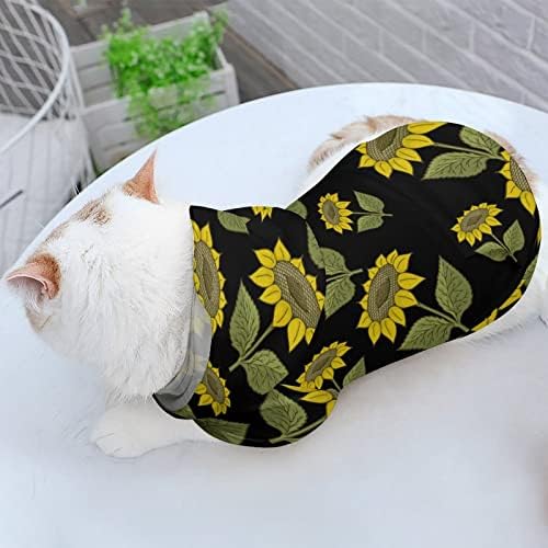 Сончогледово домашно милениче мода за домашно милениче џемпер кошула за кучиња за мали кучиња кутриња пулвер качулка l