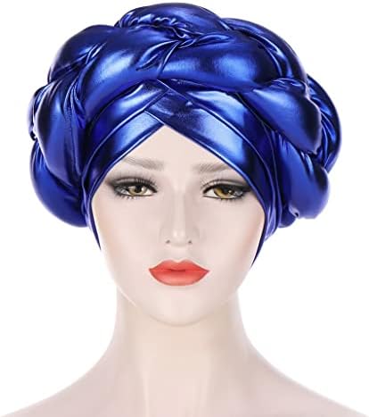 Xxxdxdp Мода светла свила груб пресврт плетенка турбан хиџаб капа дама глава хауба за жени додатоци за коса губење на косата
