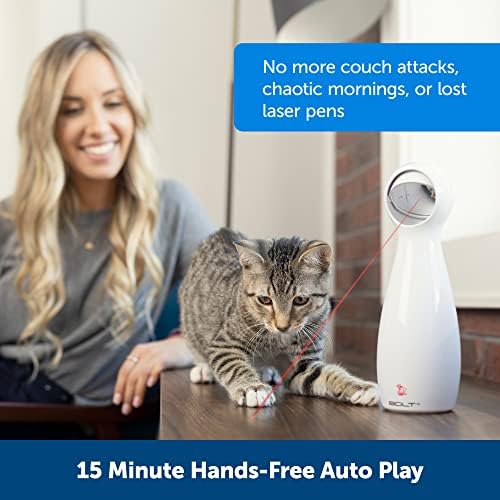 Petsafe Bolt - Автоматска играчка со ласерски мачки - Интерактивна - ја олеснува вознемиреноста и здодевноста - ласерската шема слична