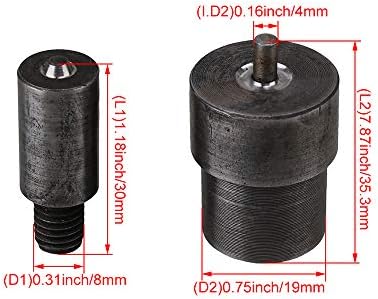 BQLZR 4mm Grommet Die Mold за 150 Алатка за машини за машини за притискање метални алатки