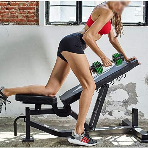 Zyx kfxl Вежба за клупа за тежина, комерцијална мулти -функција професионална фитнес гира клупа 300 кг тежина лежиште може да се навали/рамен