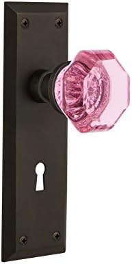 Носталгични Магацин 724817 Њујорк Плоча Приватност Валдорф Розова Врата Копче Во Безвременски Бронза, 2.75