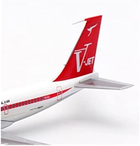 Модели на авиони 1: 200fit за Qantas B707-300 VH-EAI патнички авиони со легура на легура на легури за декорација на серии за декорација