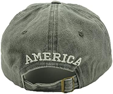Американско знаме бејзбол капа измиена прилагодлива потресена памук тато шапка извезена САД капи на надворешни активности за мажи жени