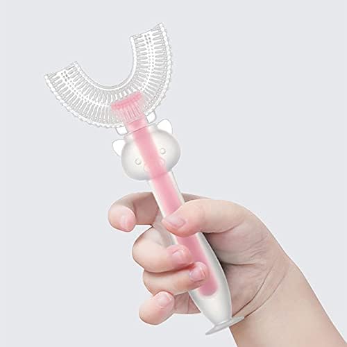 Моделирање на четкичка за заби за заби во форма U-форма U-форма, Белење на заби за заби за деца за деца за 360 ° чаша темелна четка
