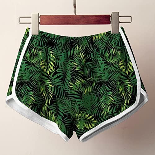 Boxенсангуо боксери за жени шорцеви за жени случајни летни летни печатени печатени панталони за јога плажа