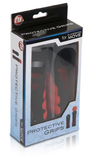 Заштитни зафати за контролорите на PlayStation Move - црна и црвена боја