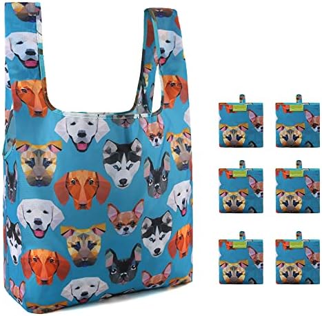 Beegreen 6 пакувања сини кучиња за намирници кои можат да се користат за намирници за еднократно торбички за намирници за намирници што