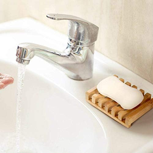 Орионе 1 парчиња дрвена природна бамбус сапун сапун садови држач за чување сапун сапун плоча сад за сапун преносен бања сапун