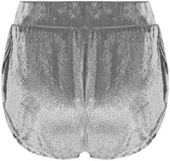 Hansенски женски кадифени пижами шорцеви странични сплит салата за вежбање шорцеви случајни летни кратки панталони за спиење