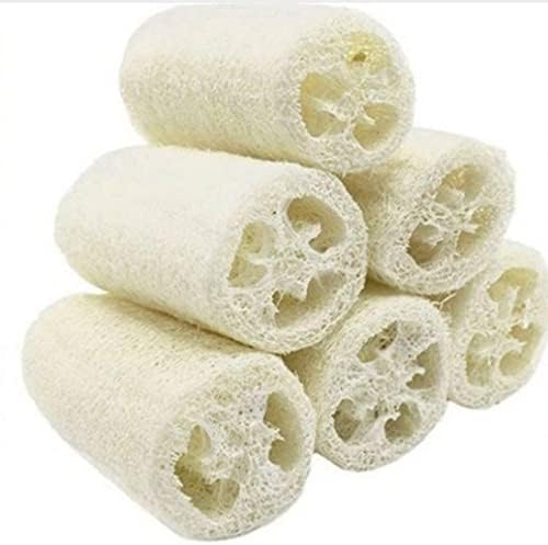 6 парчиња/пакет органски loofahs loofah спа -ексфолирачки чистач природен луфа тело миење сунѓер Отстранете ја мртвата кожа направена сапун