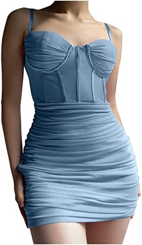 Pimoxv клубови фустани за жени летен фустан тенок фит ракав сладок срце риба коска бистична фустан секси ручана клупска облека