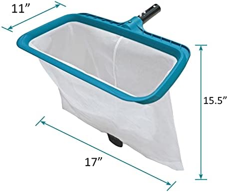 Алатка за чистење на лисја за пливање на базен, алатка за чистење на лисја за пливање со длабока фино најлонска мрежа нето торба
