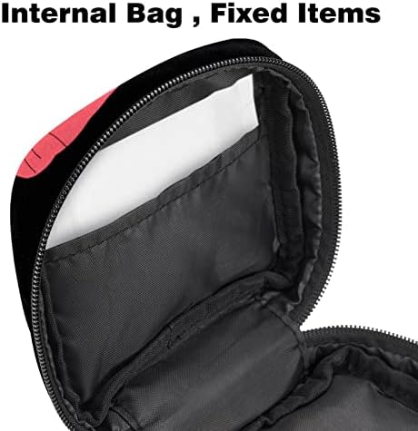 1 парчиња санитарна торба за складирање на салфетка, менструална чаша торбичка преносна држач за патент тампони за чанта Прв