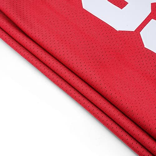 Кошаркарска маичка за мажи облека 33: Менс кошаркарски дресови S-2XL црвена.
