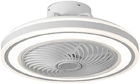 Модерни минималистички вентилатори на таванот со светла метална школка полу -пламен монтирање на вентилаторот со низок профил