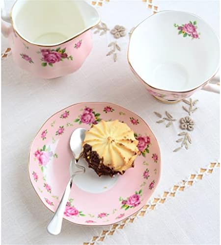 Lkyboa розова дното роза Хадо чај сет чаша елегантен керамички попладневен чај сет дома чај сет