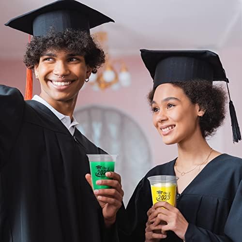 Руисита 50 Пакет Чаши За Дипломирање 12 Унци 2023 Дипломирање Чаши За Еднократна Употреба Пластични Чаши За Дипломирање За Пиење, Фаворизира