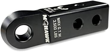 Moose Knuckle Offroad Mohawk Shackle Receiver 2.0 Црна белодробна големина - големина на приемник од 2,0 инчи - обложена со UV
