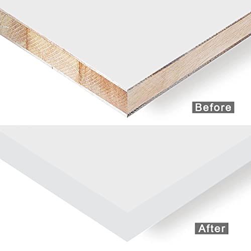 Banding Yangkluib White Edge 3/4 ”x 50 ft ролна бел меламин раб за опсег -преполн флексибилен фурнир за обнова за реставрација на мебел