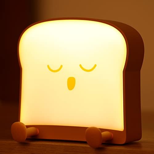Loveruis симпатични ноќни светла за спална соба - ноќен леб за леб за леб за деца со деца со USB за полнење за деца деца Адлутс