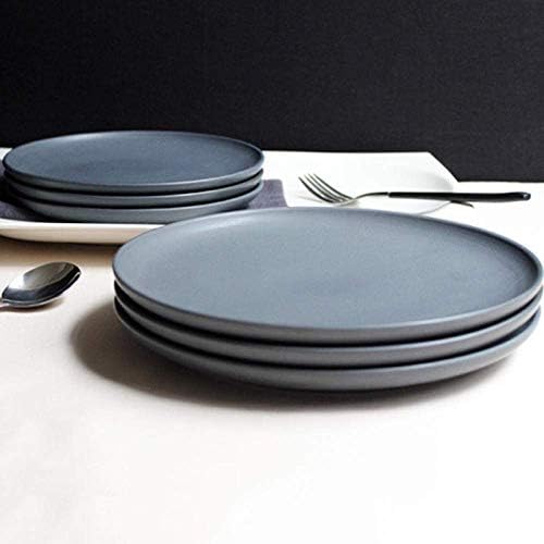 Y-lkun порцелански постави дома 1 парчиња керамички плоча чинија поставен примерок темно сива бик-чинија чинија чинија чинии Кина коска
