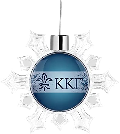Kappa Kappa Gamma Sorority Снегулка за новогодишно украси за украси за украси за забави за дома