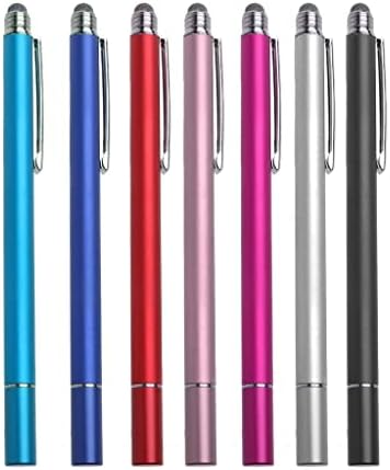 Boxwave Stylus Pen Компатибилен со Epson Workforce WF -2850 - Дуалтип капацитивен стилус, врв на врвот на влакно, капацитивно пенкало за стилови