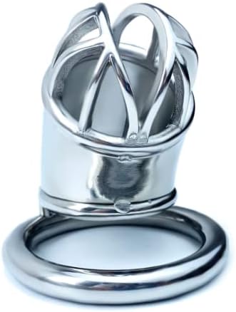 Кружен прстен не'рѓосувачки челик за заклучување на чистота за чистота за чистота за чистота, прилагодлив кафез за чистота за