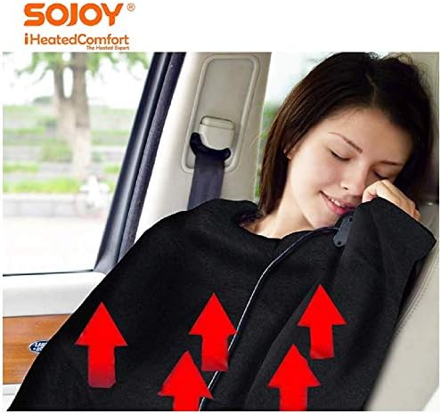 Sojoy загреано паметно мултифункционално патување со електрично ќебе со висока/ниска контрола на температурата